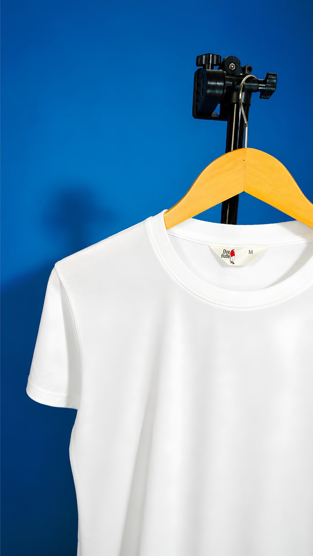 Crew Neck T-Shirt in White  - Essential Men's Cotton Blend Tee