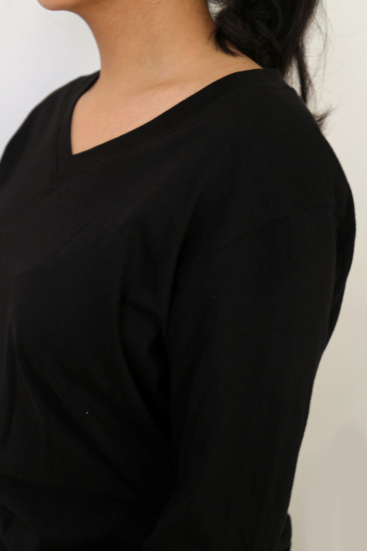 Long Sleeve Tee in Black