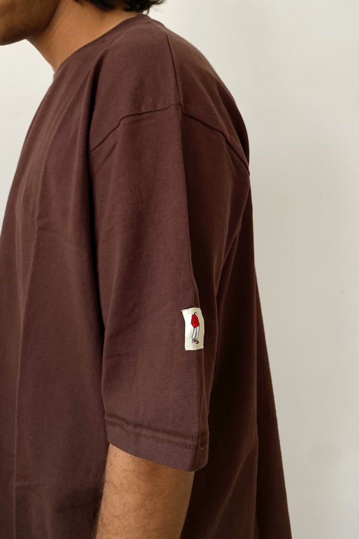 Unisex Oversized T-shirt in Brown