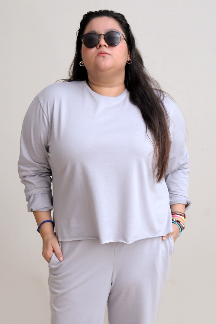 Co-Ord set w/full sleeves - Lilac
