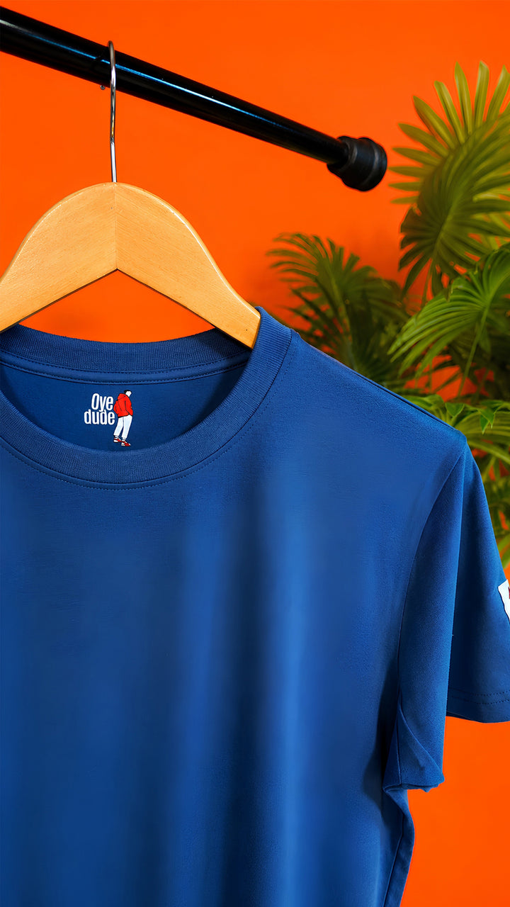 Men's Crew Neck T-Shirt in Blue