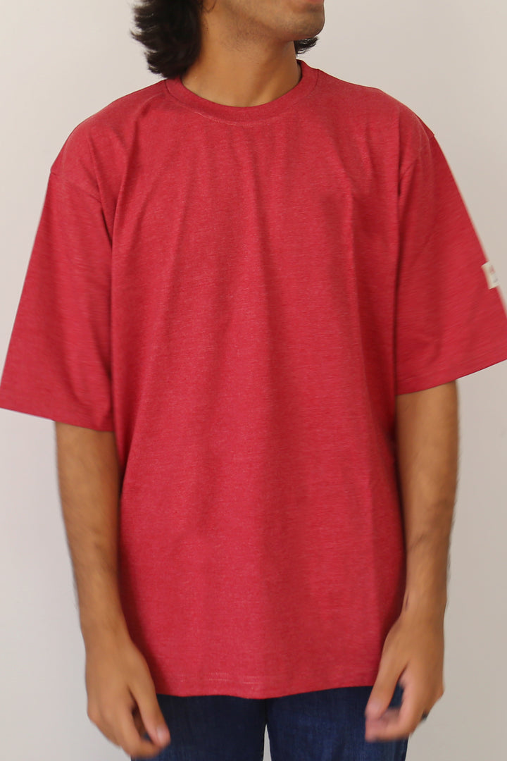 Unisex Oversized T-shirt in Brick Red