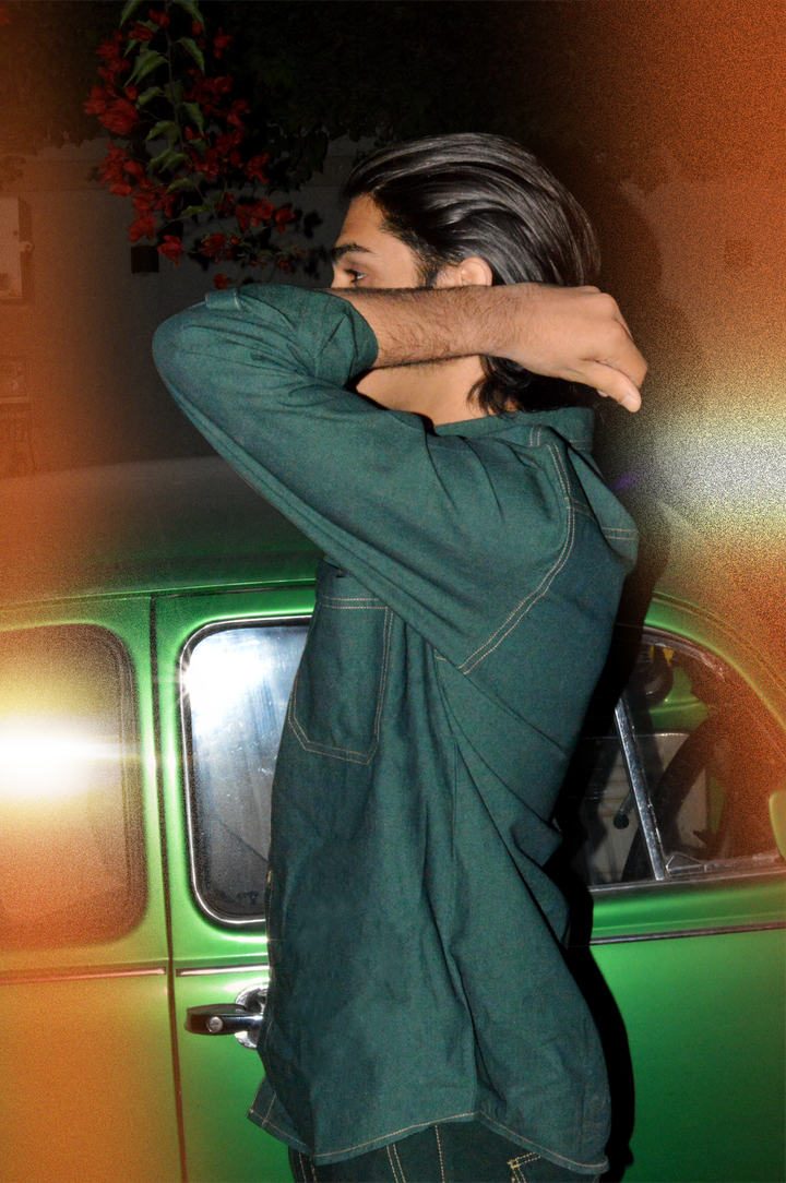 Regular Fit button down in Hunter Green