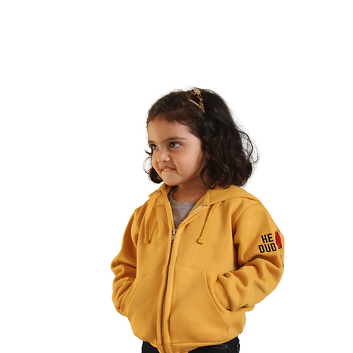 Zipper Hoodie Yellow